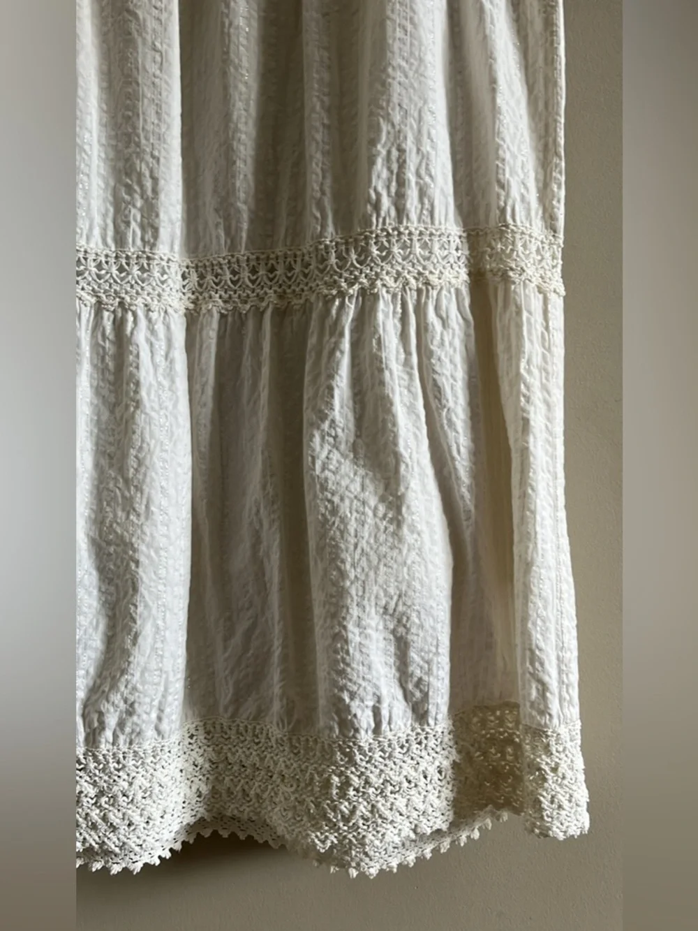 Roxy Boho Prairie Cotton Maxi Skirt - Picture 3 of 4